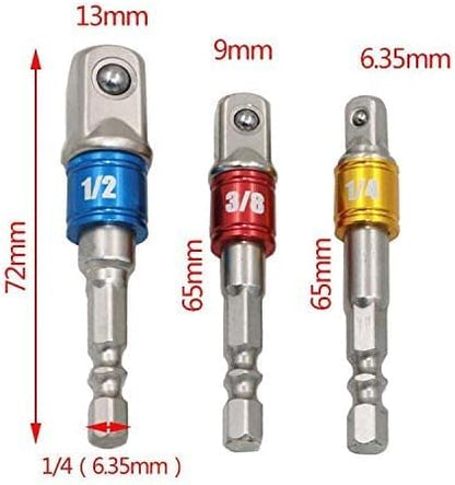 وصلة تحويل الدريل (3 قطع)