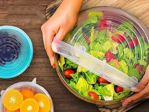 أغطية السيليكون المرنة (6 قطع)