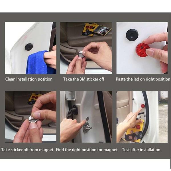 طقم ليد ابواب السياره (4 قطع)